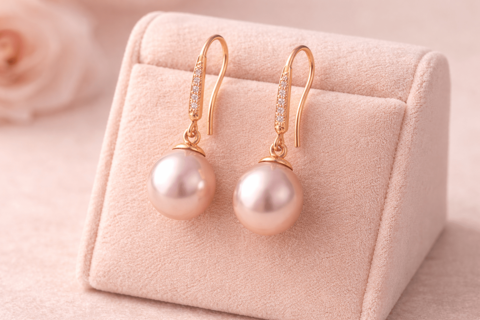 pearlsonly-blog-99-image-3-pearl - Roségouden pareloorbellen Romantische aantrekkingskracht - Parelsieraden - pearlsonly