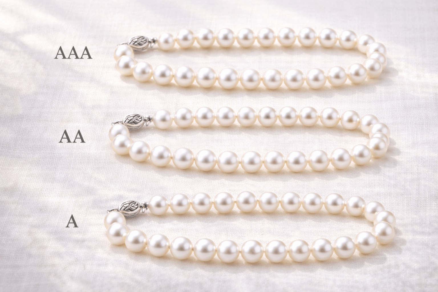 Kwaliteitsgraden van echte parelarmbanden in het Verenigd Koninkrijk