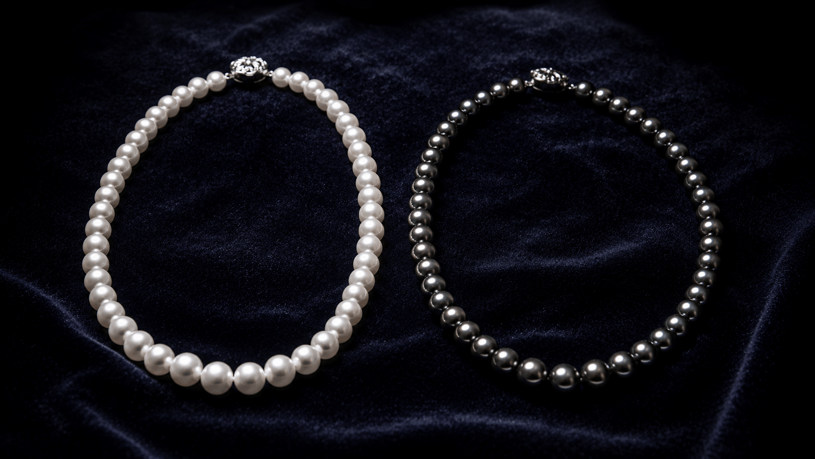 03. Wit vs Zwart Japanese Akoya Pearls
