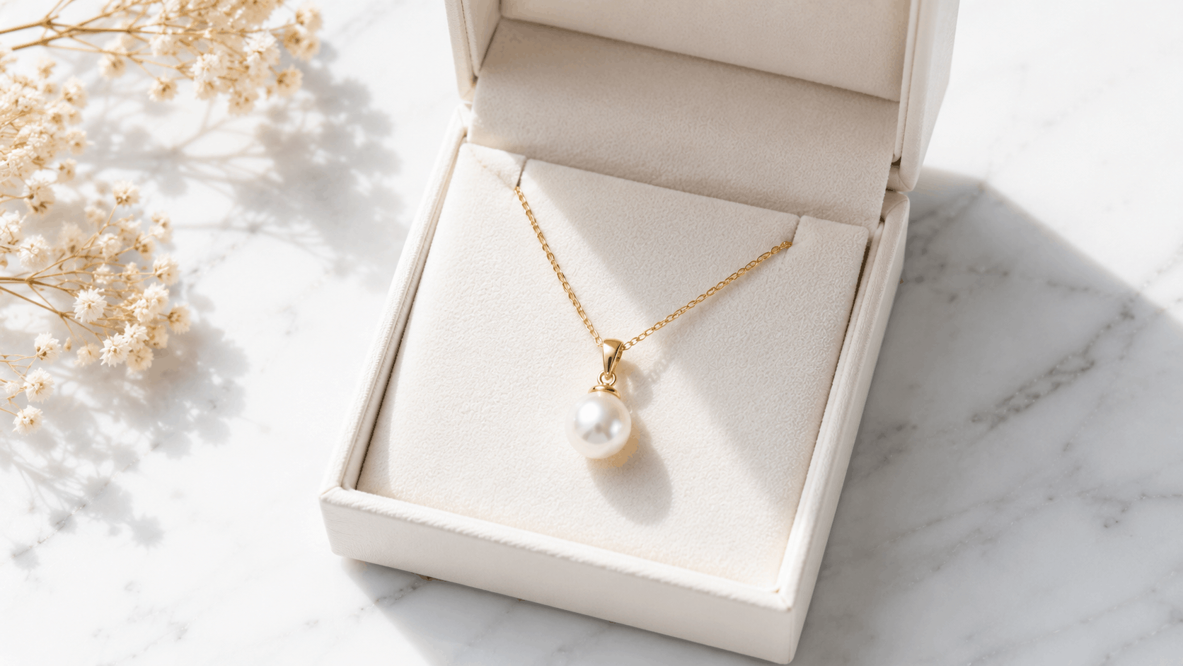 05. Freshwater parel hanger als cadeau