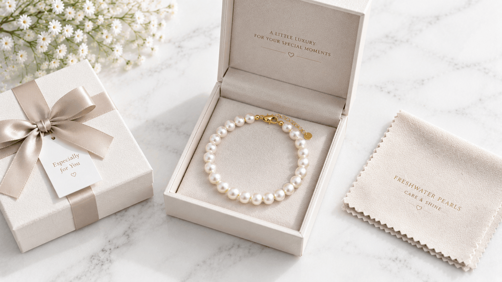 05. Zoetwaterparelarmband als cadeau