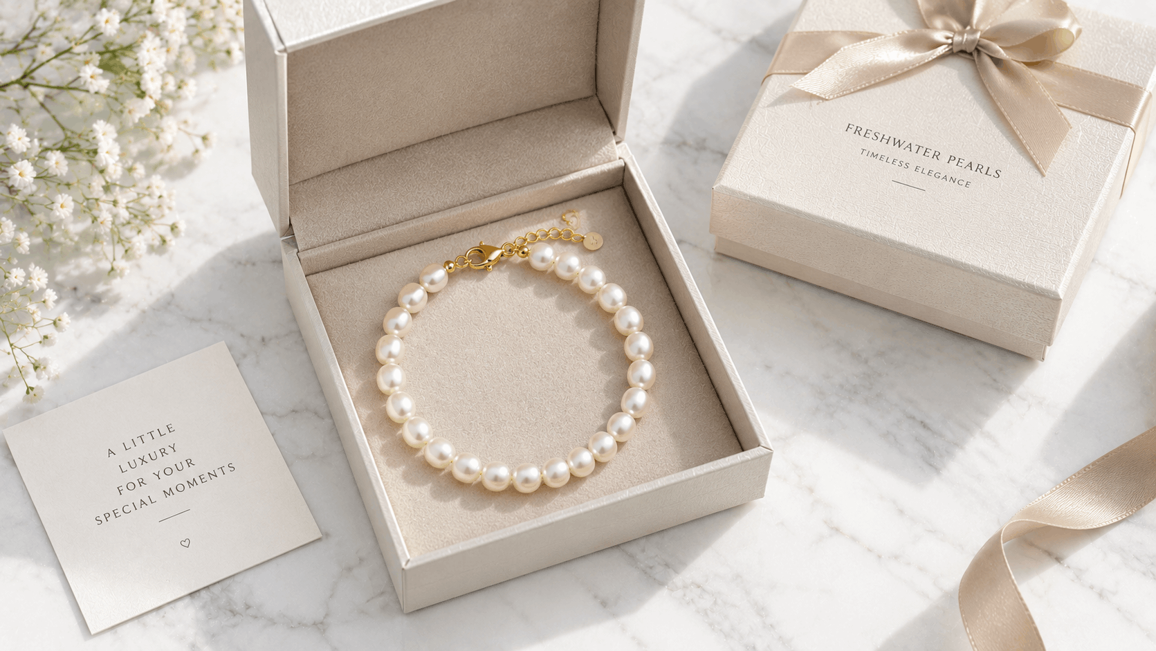 06. Zoetwaterparelarmband als cadeau