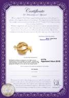 Productcertificaat: Y-14K-ball-dmd-clasp-brighton