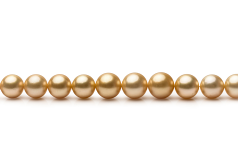 10.4-13.2mm Zuidzee Halsketting in 18 inch Goud