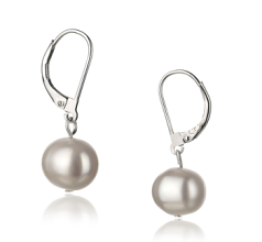 8-9mm Zoetwater Oorbellen set in Verkopen Wit