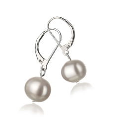 8-9mm Zoetwater Oorbellen set in Verkopen Wit