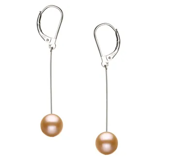 8-9mm Zoetwater Oorbellen set in Amy Roze