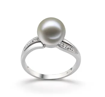 9-10mm Zoetwater Ring in Caroline Wit