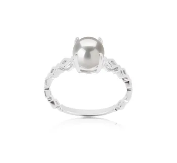 7.5-8mm Zoetwater Ring in Dageraad Wit