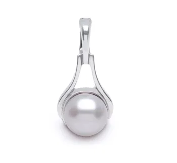 9-10mm Zoetwater Hanger in Verbeteraar Wit