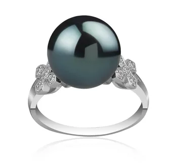 12-13mm Tahitiaans Ring in Ierland Zwart