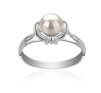 6-7mm Zoetwater Ring in Vreugde Wit