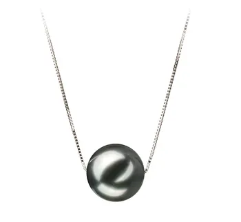 10-11mm Tahitiaans Hanger in Kristine - 30 characters Zwart