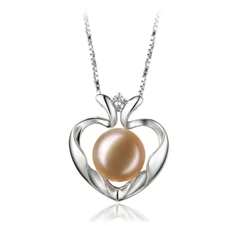 9-10mm Zoetwater Hanger in Marlina Hart Roze