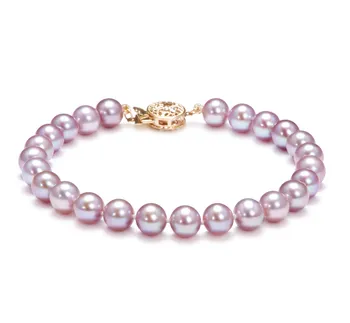 6-7mm Zoetwater Armband in Lavendel