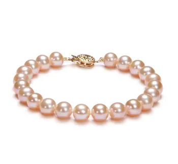 7-8mm Zoetwater Armband in Roze