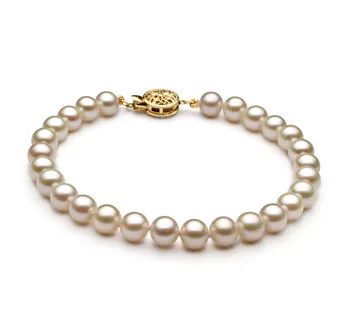 6-7mm Zoetwater Armband in Wit
