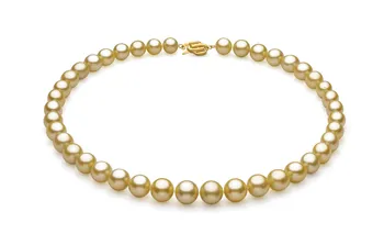 9-11.8mm Zuidzee Halsketting in Goud