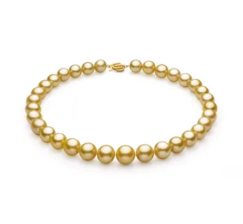 11.5-15.2mm Zuidzee Halsketting in Goud