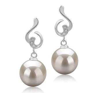 8-9mm Zoetwater Oorbellen set in Priscilla Wit