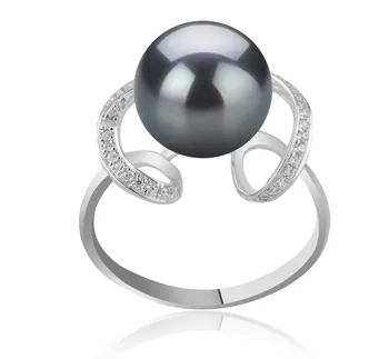 10-11mm Tahitiaans Ring in Sheila Zwart