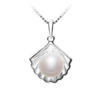 7-8mm Zoetwater Hanger in Schelp Wit