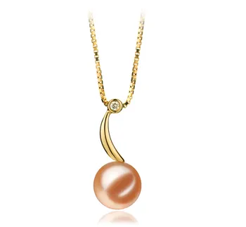 9-10mm Zoetwater Hanger in Sora Roze