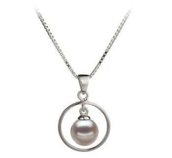 6-7mm Japanse Akoya Hanger in Drie-eenheid Wit